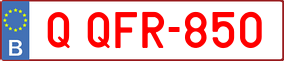 Trailer License Plate